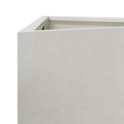 Garden Planter Triangular 40x34.5x75 cm Stainless Steel