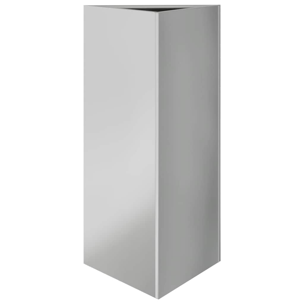 Garden Planter Triangular 40x34.5x75 cm Galvanized Steel
