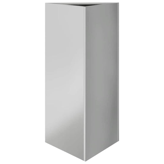 Garden Planter Triangular 40x34.5x75 cm Galvanized Steel