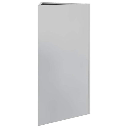 Garden Planter Triangular 40x34.5x75 cm Galvanized Steel