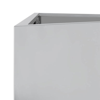 Garden Planter Triangular 40x34.5x75 cm Galvanized Steel