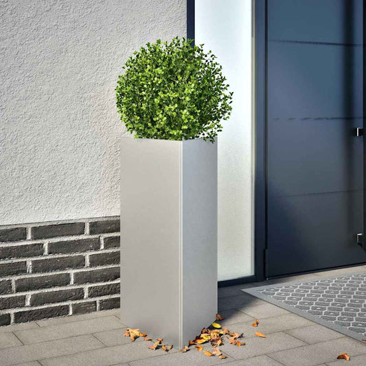 Garden Planter Triangular 40x34.5x75 cm Galvanized Steel