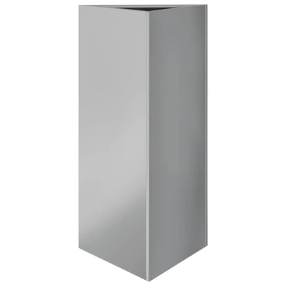 Garden Planters 2 pcs Triangular 40x34.5x75 cm Galvanized Steel