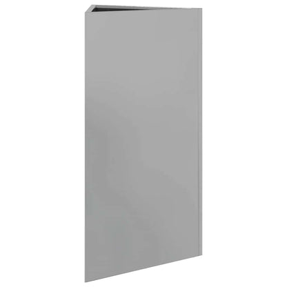 Garden Planters 2 pcs Triangular 40x34.5x75 cm Galvanized Steel