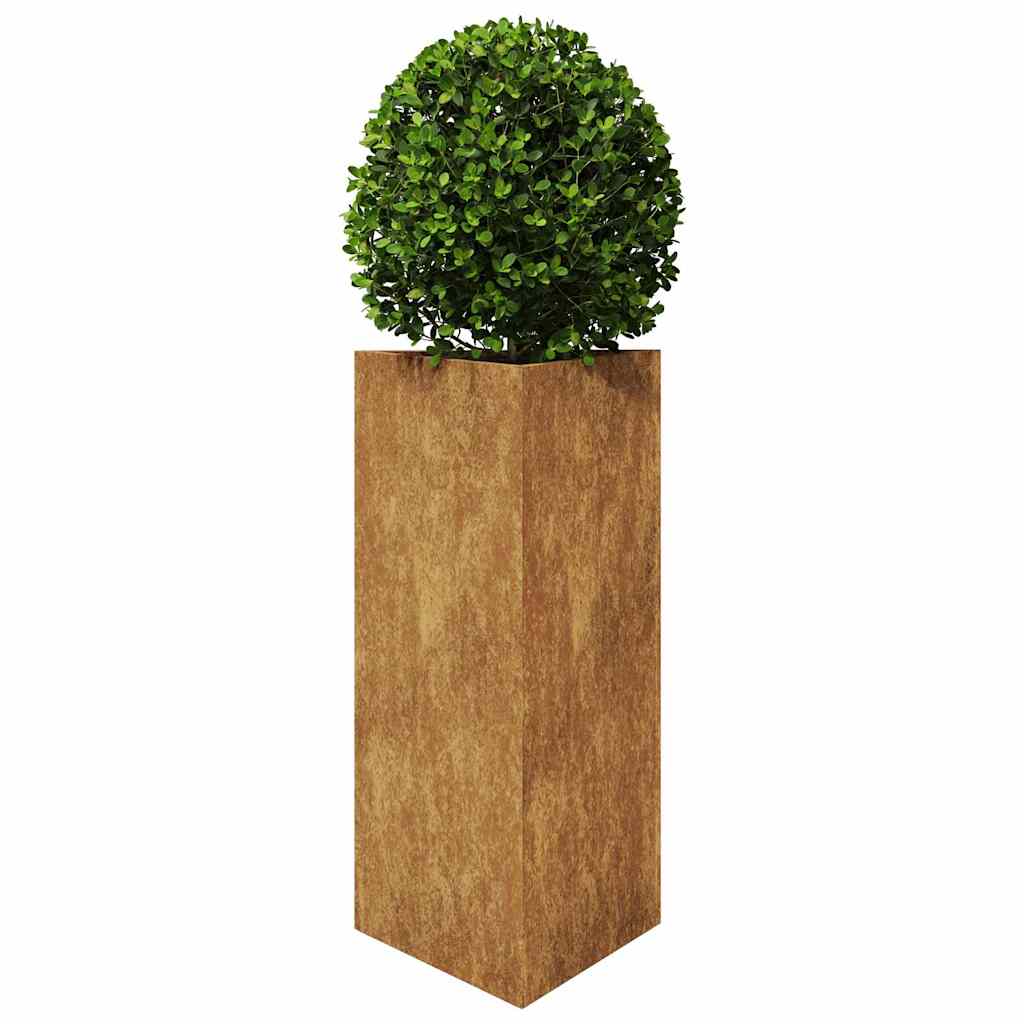 Garden Planters 2 pcs Triangular 40x34.5x75 cm Weathering Steel