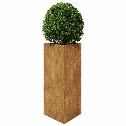 Garden Planters 2 pcs Triangular 40x34.5x75 cm Weathering Steel