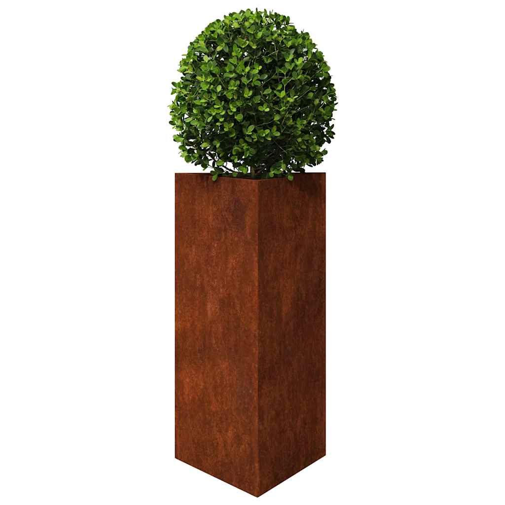 Garden Planters 2 pcs Triangular 40x34,5x75 cm Weathering Steel