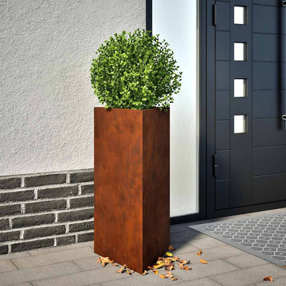 Garden Planters 2 pcs Triangular 40x34,5x75 cm Weathering Steel