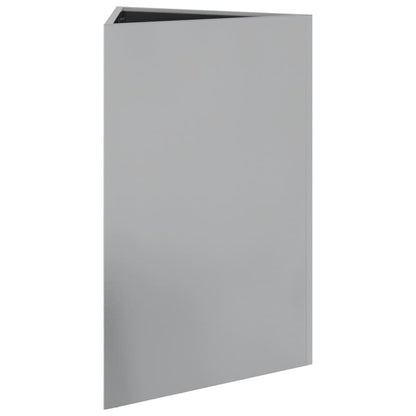 Garden Planters 2 pcs Triangular 50x43x75 cm Galvanized Steel