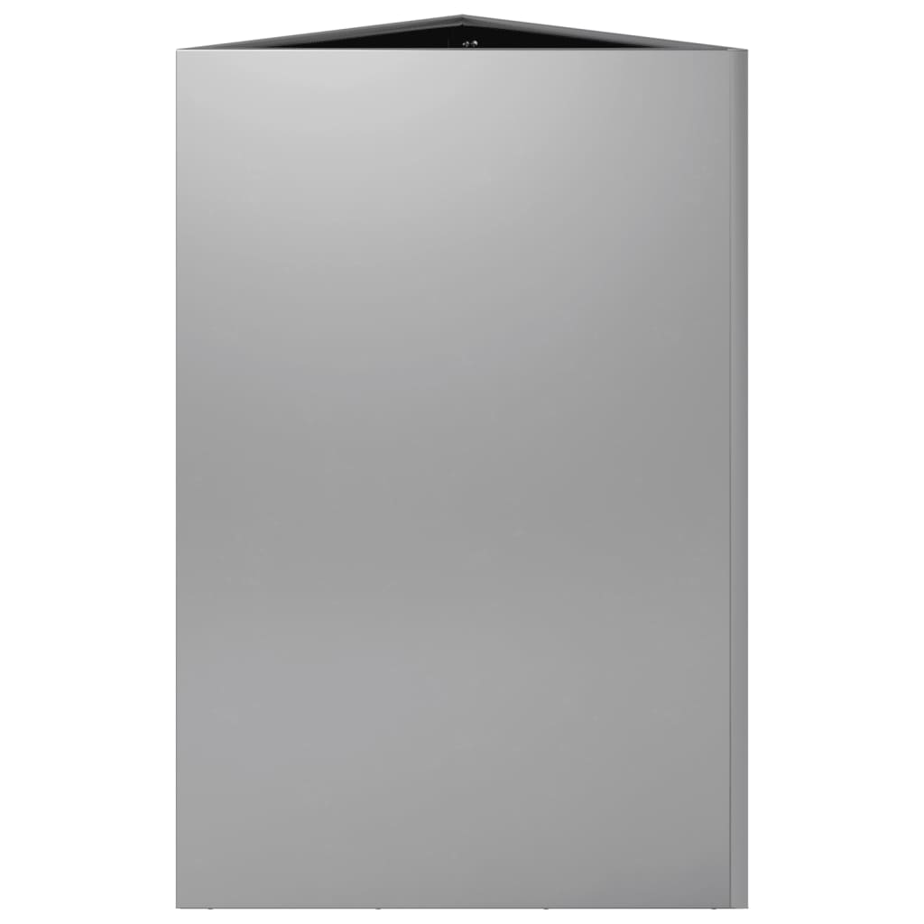 Garden Planters 2 pcs Triangular 50x43x75 cm Galvanized Steel