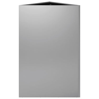 Garden Planters 2 pcs Triangular 50x43x75 cm Galvanized Steel