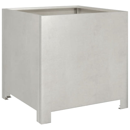 Garden Planters 2 pcs 40x40x40 cm Stainless Steel