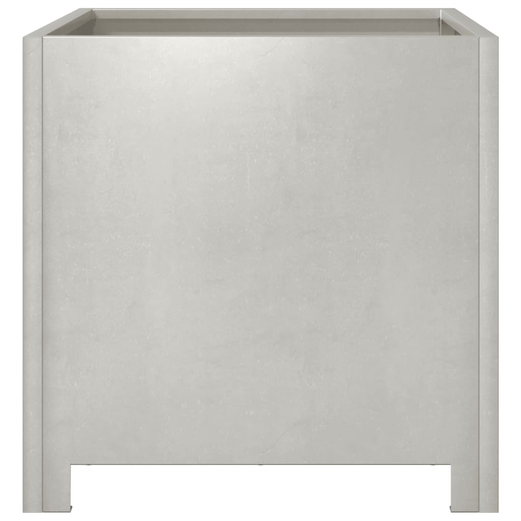 Garden Planters 2 pcs 40x40x40 cm Stainless Steel