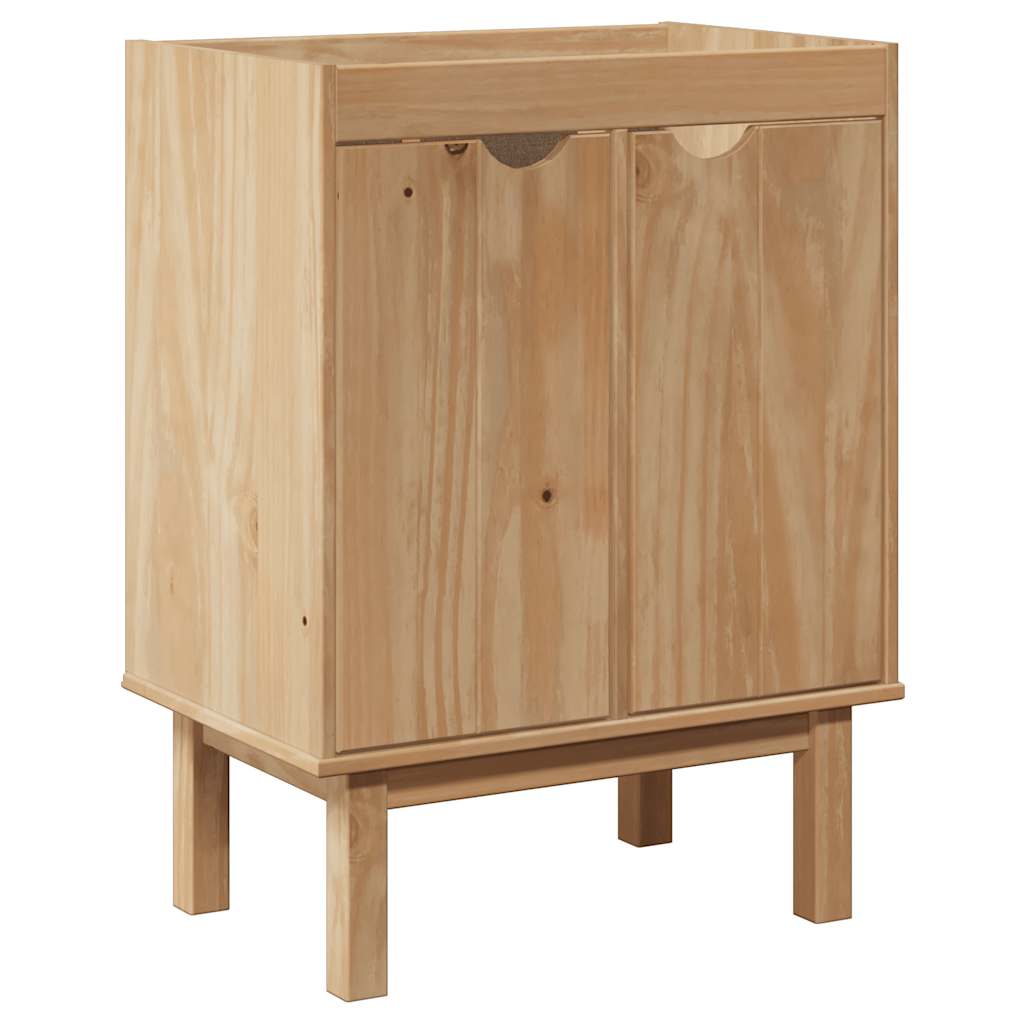 Bathroom Sink Cabinet OTTA 59x40x80 cm Solid Wood Pine
