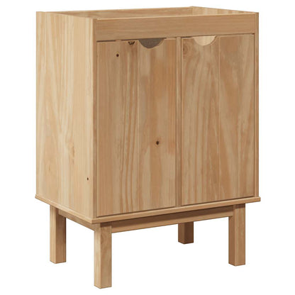 Bathroom Sink Cabinet OTTA 59x40x80 cm Solid Wood Pine