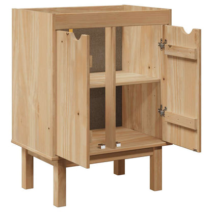 Bathroom Sink Cabinet "OTTA" 59x40x80 cm Solid Wood Pine