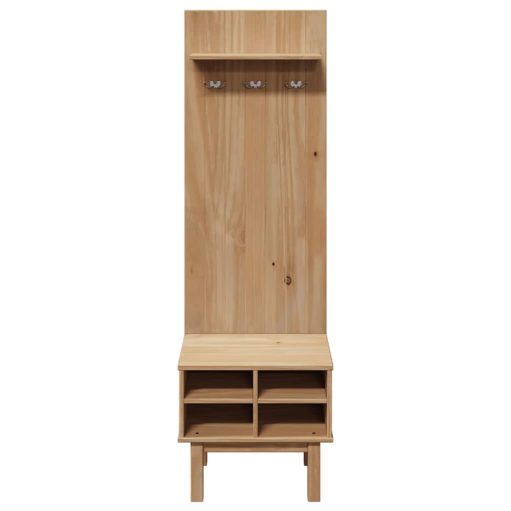 Hall Unit OTTA 50x40x160 cm Solid Wood Pine