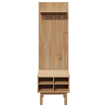Hall Unit OTTA 50x40x160 cm Solid Wood Pine