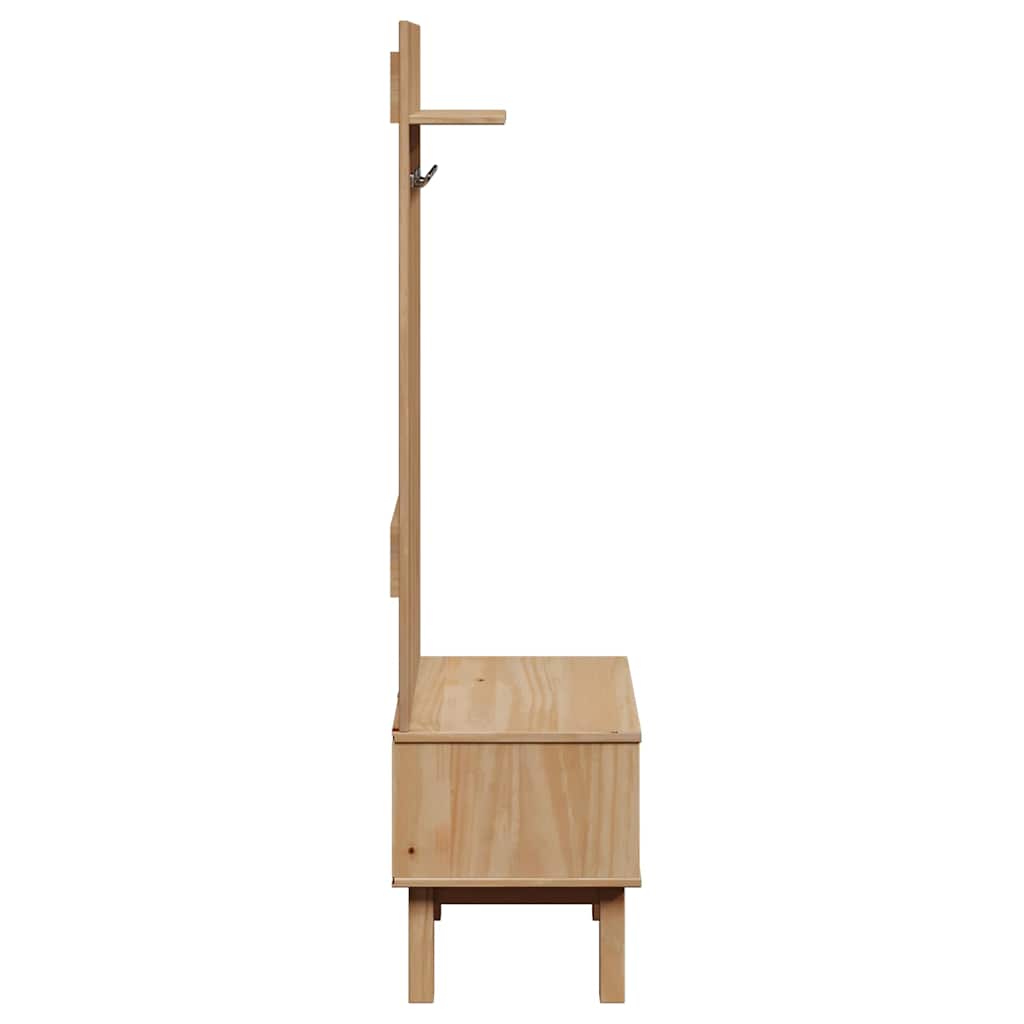 Hall Unit OTTA 50x40x160 cm Solid Wood Pine