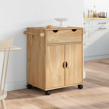 Kitchen Trolley OTTA 59x45x80 cm Solid Wood Pine