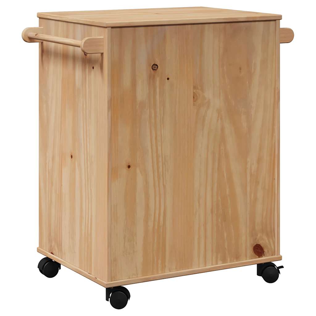 Kitchen Trolley OTTA 59x45x80 cm Solid Wood Pine