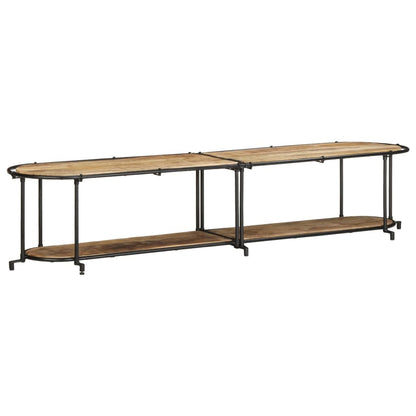 TV Cabinet 200x42x40 cm Solid Wood Rough Mango