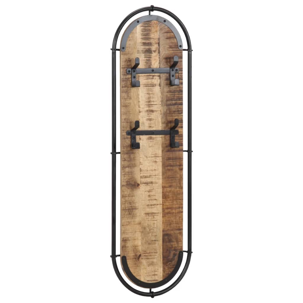 Wall-mounted Coat Racks with 4 Hooks 2 pcs