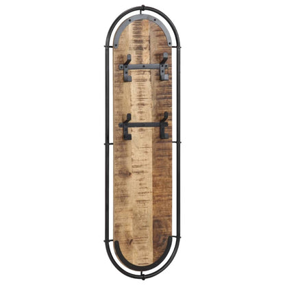 Wall-mounted Coat Racks with 4 Hooks 2 pcs