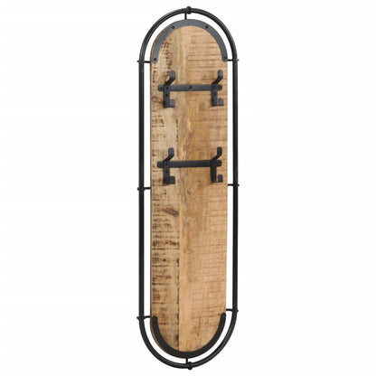 Wall-mounted Coat Racks with 4 Hooks 2 pcs