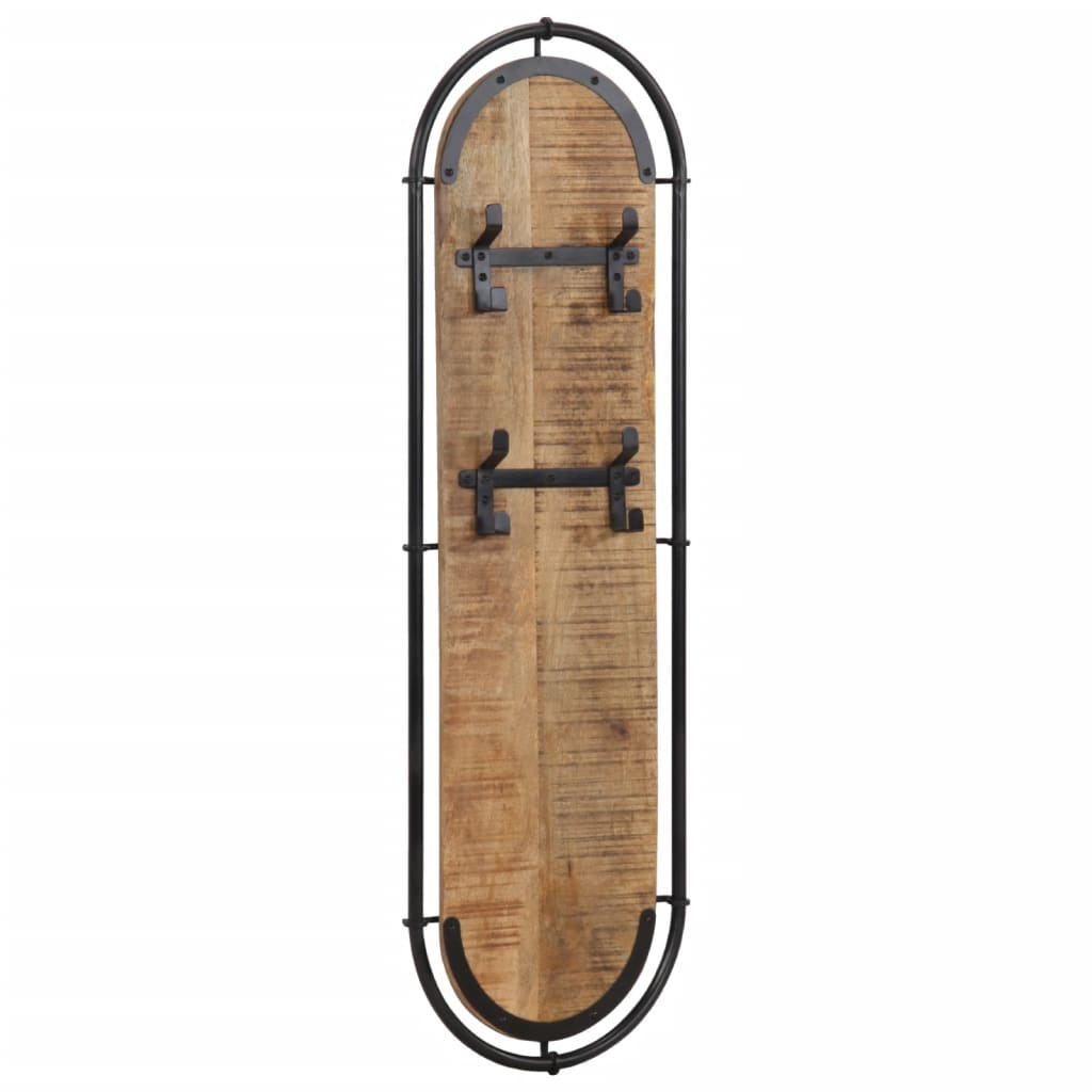 Wall-mounted Coat Racks with 4 Hooks 2 pcs
