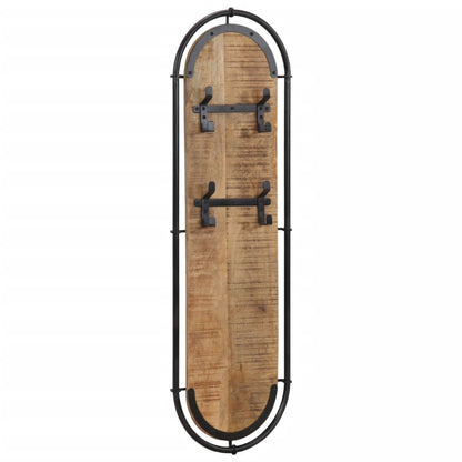 Wall-mounted Coat Racks with 4 Hooks 2 pcs