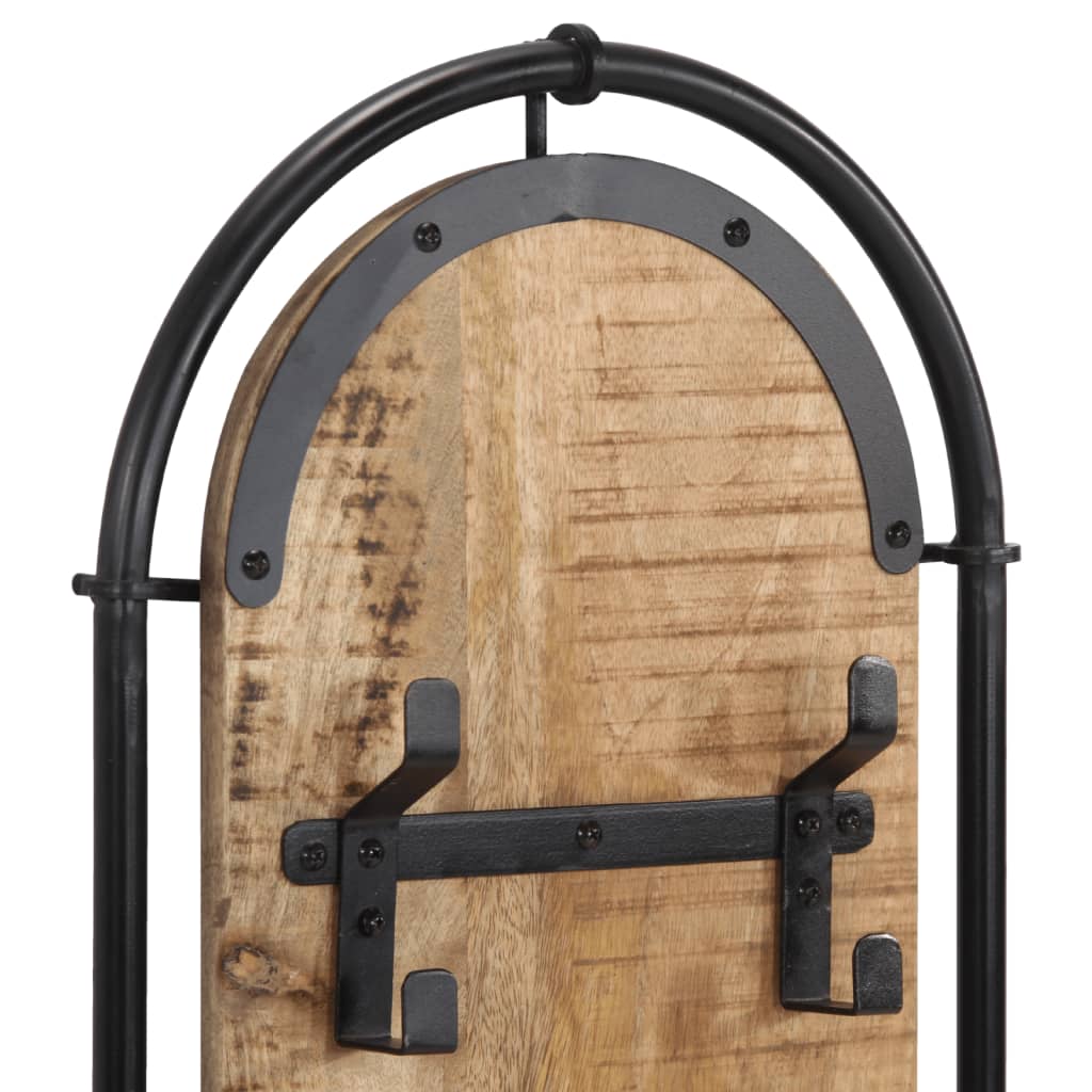 Wall-mounted Coat Racks with 4 Hooks 2 pcs