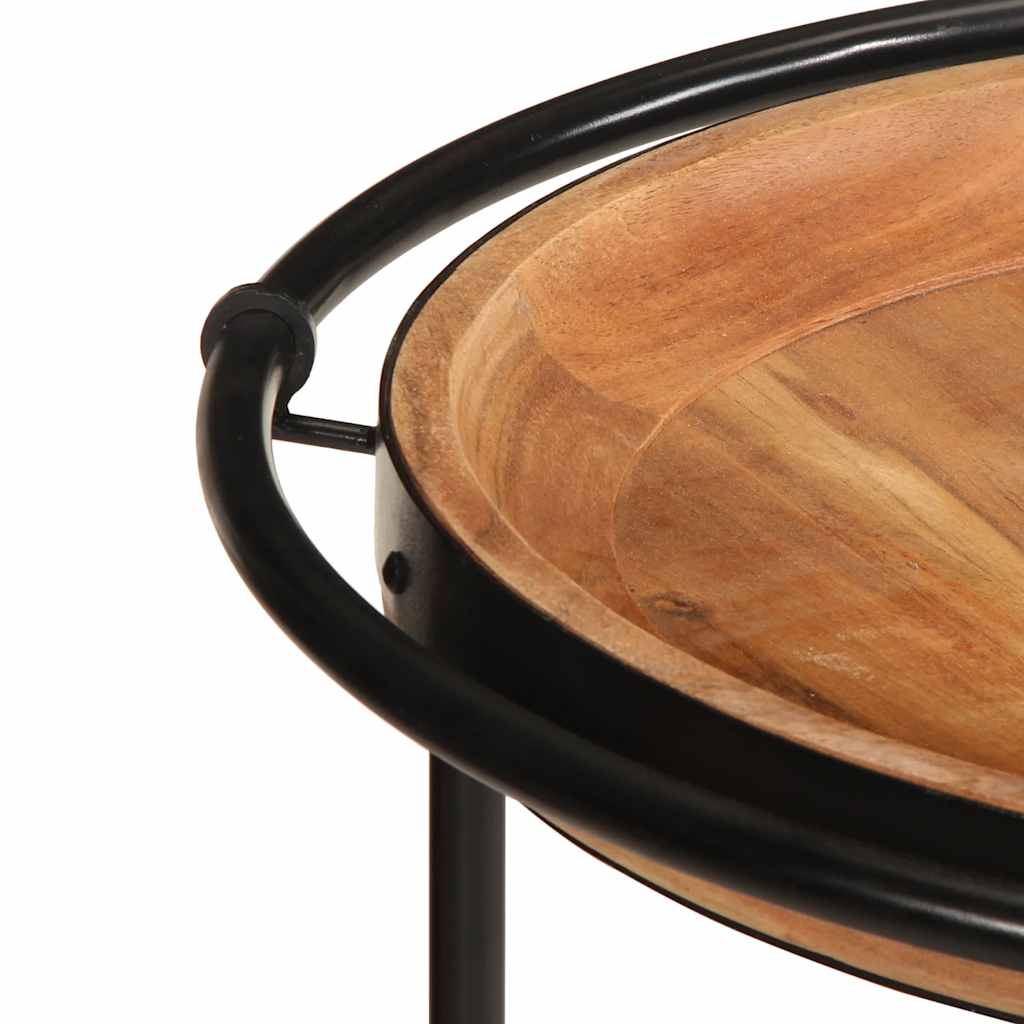 Side Table Ø55x60 cm Solid Wood Acacia