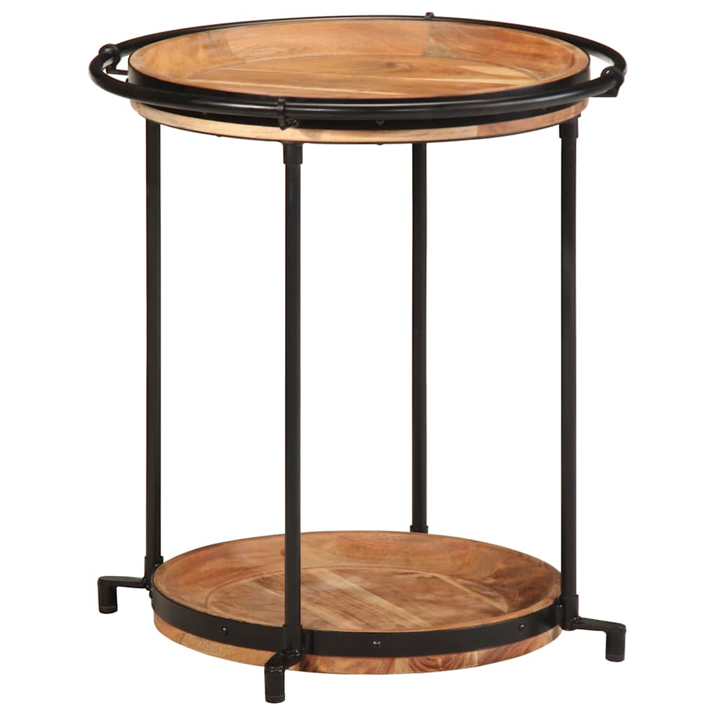 Side Table Ø55x60 cm Solid Wood Acacia