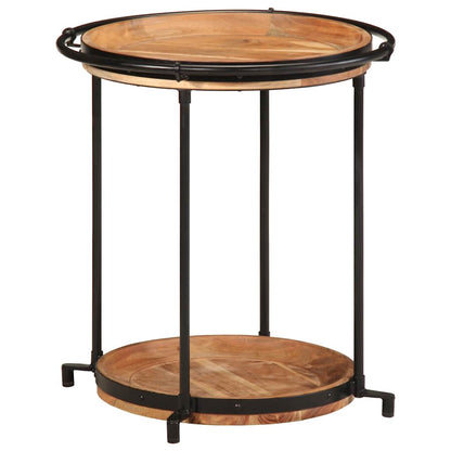 Side Table Ø55x60 cm Solid Wood Acacia