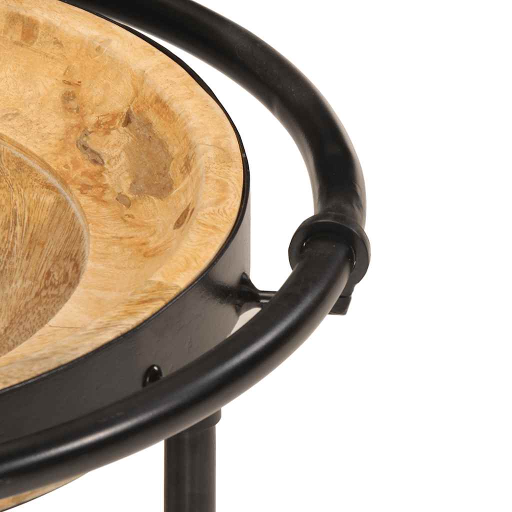 2 Piece Side Table Set Solid Wood Mango