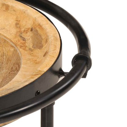 2 Piece Side Table Set Solid Wood Mango