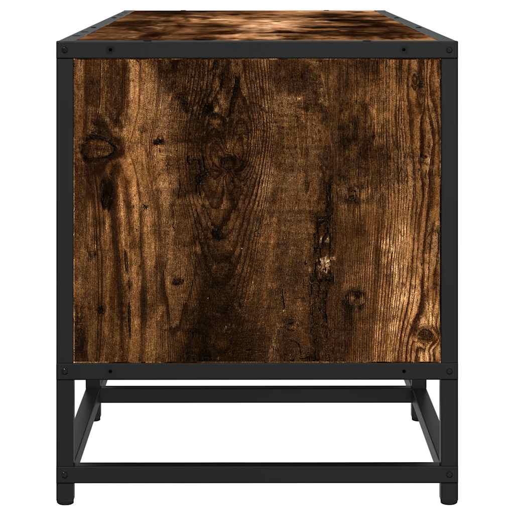 TV Cabinet Smoked Oak 240x35x41 cm Engineered Wood