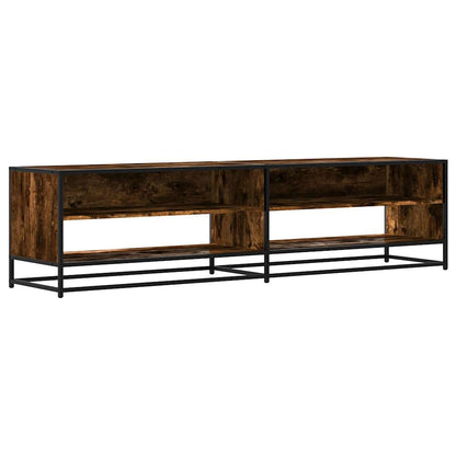 TV Cabinet Smoked Oak 180.5x40x46 cm Engineered Wood