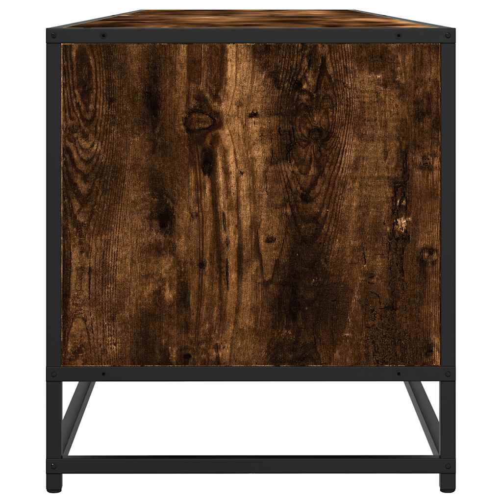 TV Cabinet Smoked Oak 180.5x40x46 cm Engineered Wood