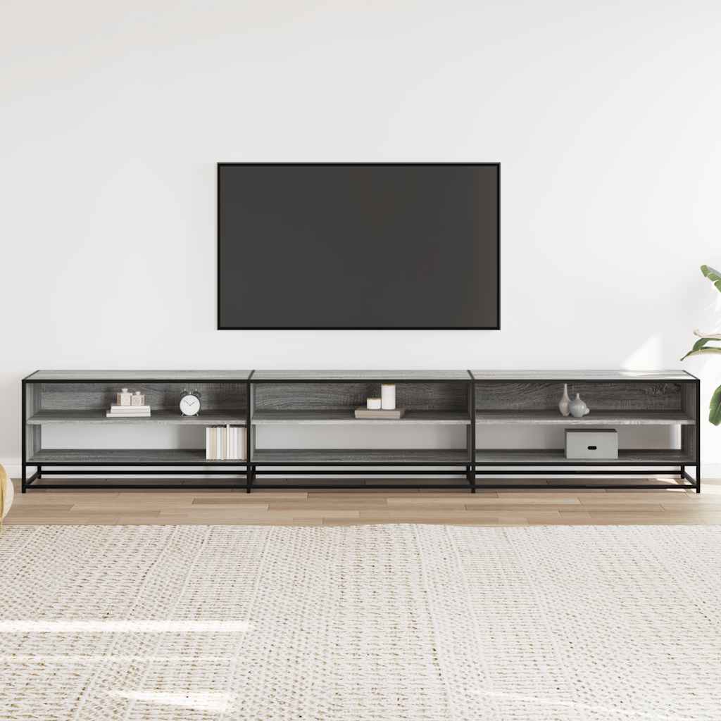 TV Cabinet Grey Sonoma 270x40x46 cm Engineered Wood