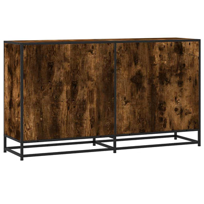 Sideboard Smoked Oak 134x35x76 cm Engineered Wood