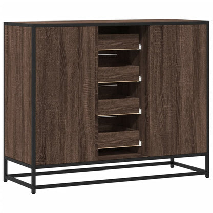Sideboard Brown Oak 92x35x76 cm Engineered Wood
