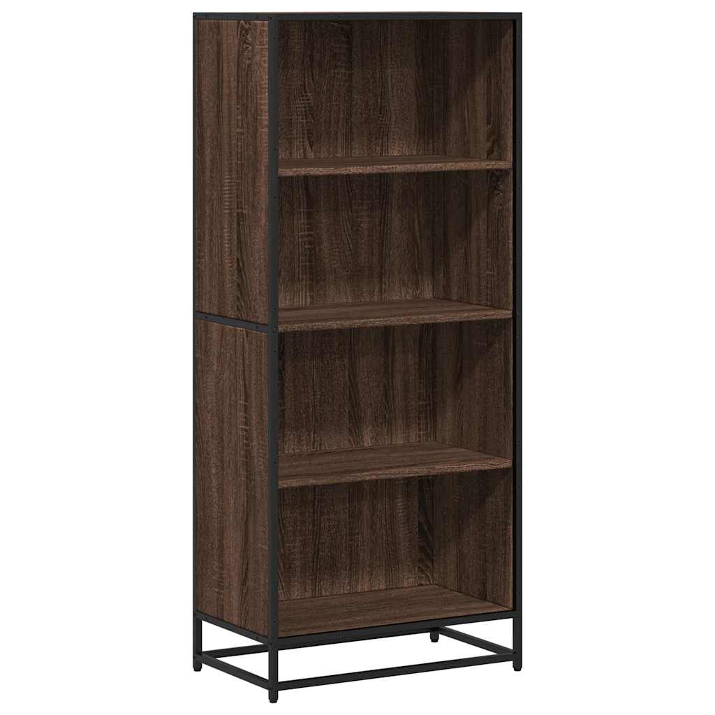 Bookcase Brown Oak 60x35x139 cm Engineered Wood