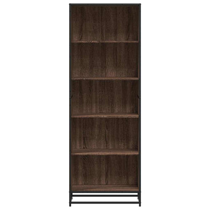 Bookcase Brown Oak 60x35x170.5 cm Engineered Wood