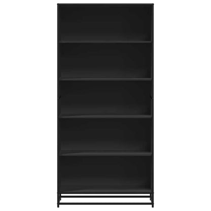 Bookcase Black 80.5x35x170.5 cm Engineered Wood
