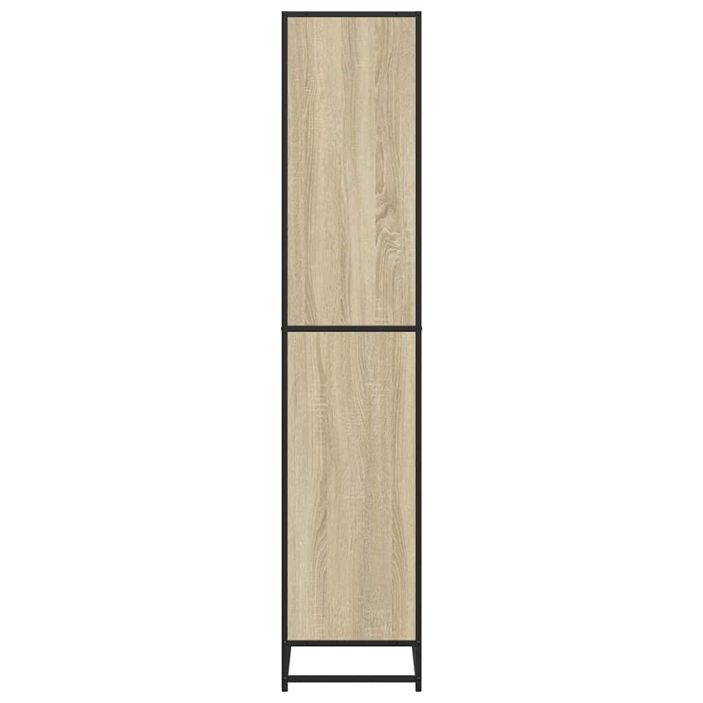 Bookcase Sonoma Oak 80.5x35x170.5 cm Engineered Wood