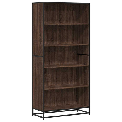 Bookcase Brown Oak 80.5x35x170.5 cm Engineered Wood