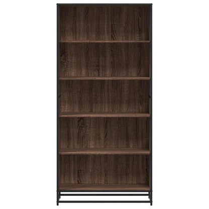 Bookcase Brown Oak 80.5x35x170.5 cm Engineered Wood