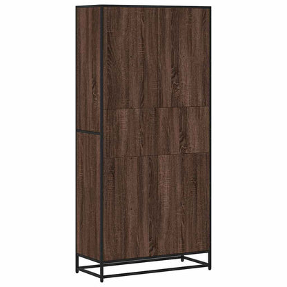 Bookcase Brown Oak 80.5x35x170.5 cm Engineered Wood